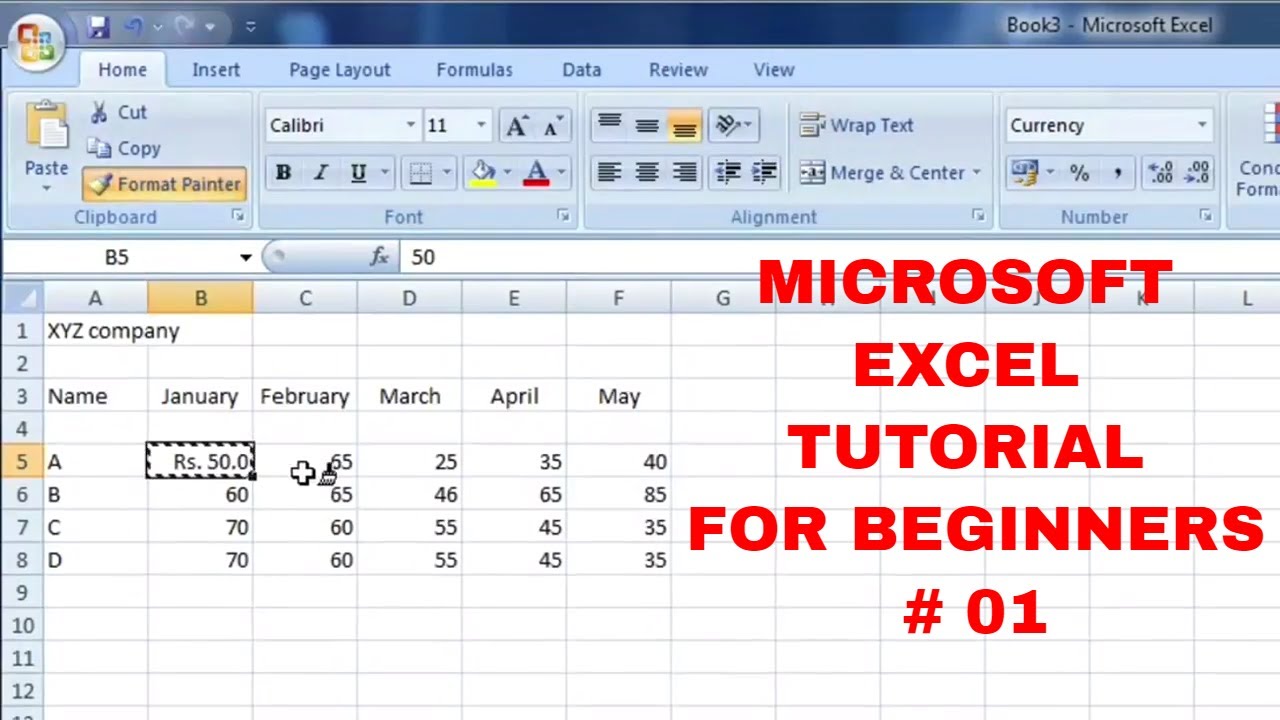 excel for mac tutorials for beginners